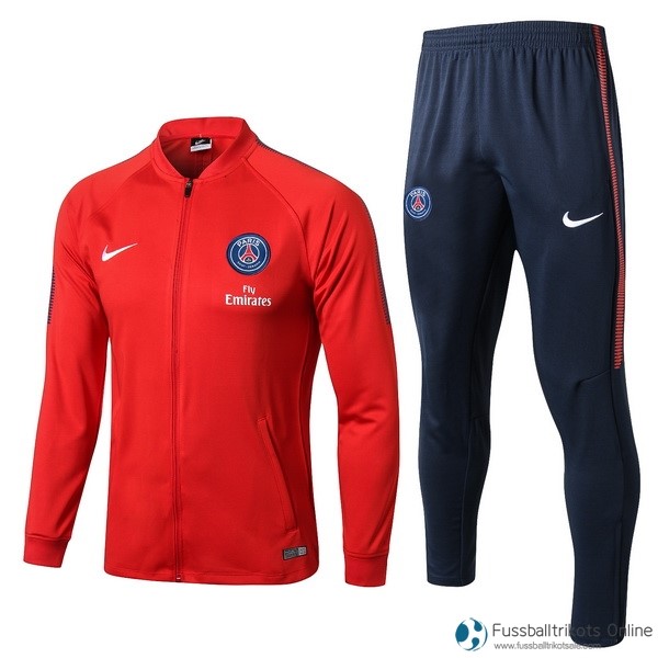 Paris Saint Germain Trainingsanzug 2017-18 Rote Blau Marine Fussballtrikots Günstig
